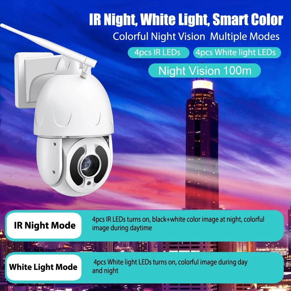 4G GSM LTE 30X Optical Zoom PTZ 360 Degree 1080P Wireless Home Outdoor IP Cam